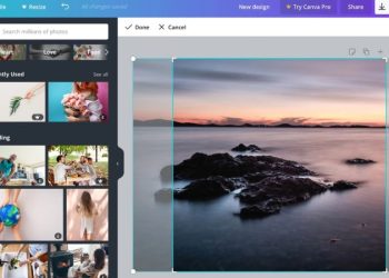 cách cắt ảnh trên canva