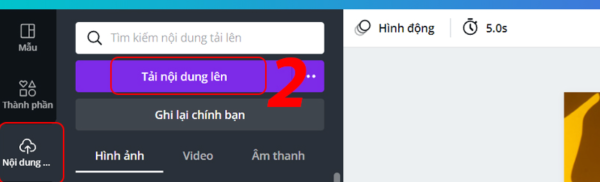 Tải lên hoặc chọn hình ảnh muốn cắt