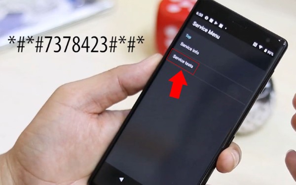 Chọn Service tests