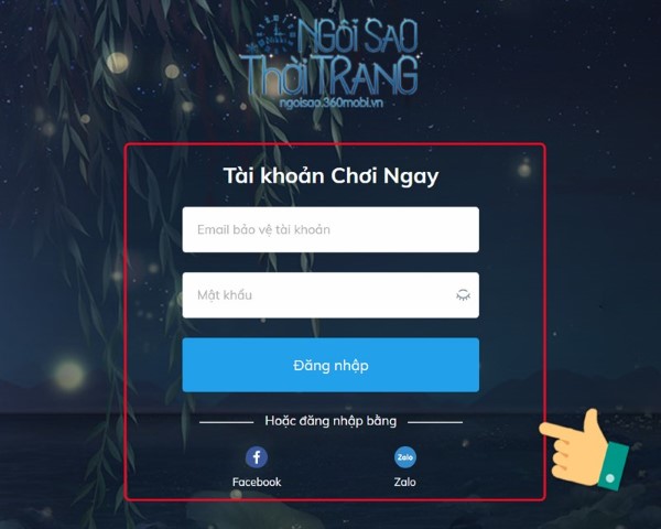 Đăng nhập vào tài khoản game của bạn