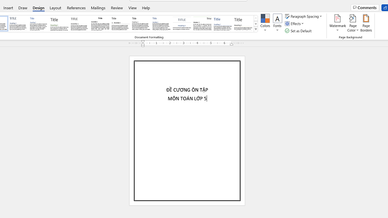 Khung viền trong Word là các đường bao quanh một đối tượng 