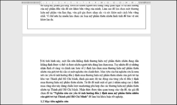 Đường viền sẽ bị xóa khỏi trang văn bản