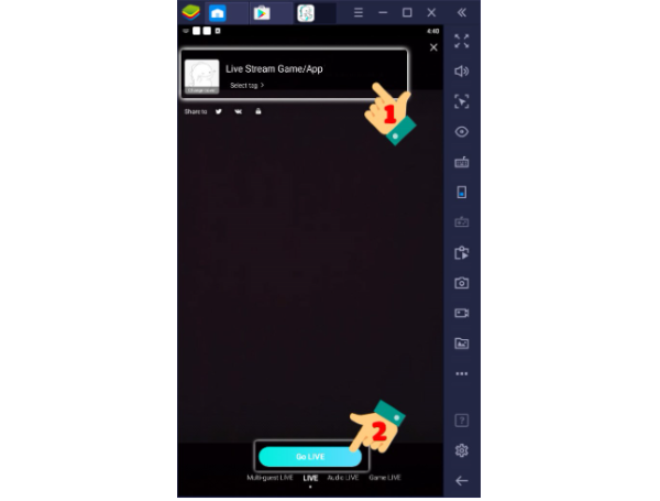 Nhập tiêu đề cho buổi phát trực tiếp