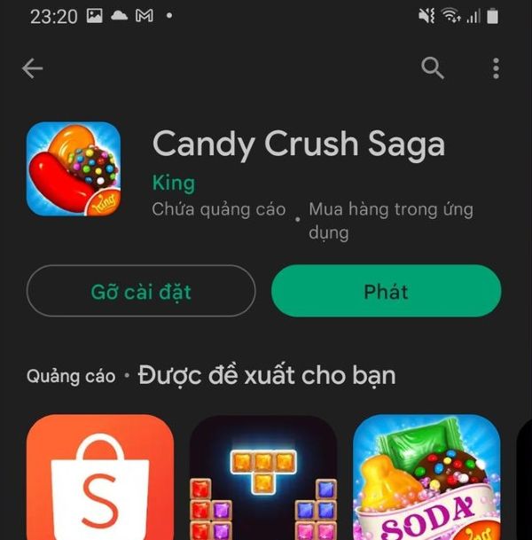 Nhấn Phát để mở game