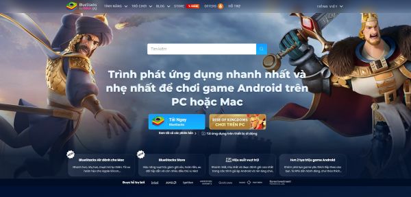 Cài đặt phần mềm giả lập BlueStacks