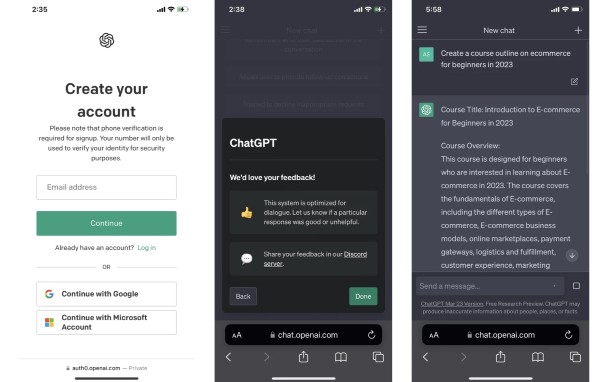 Mở ứng dụng ChatGPT trên điện thoại
