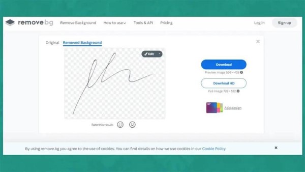 Tải ảnh lên trang remove.bg để tách nền