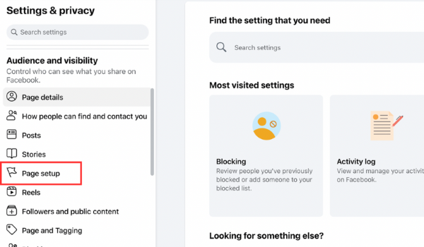 Chọn vào “Cài đặt trang”