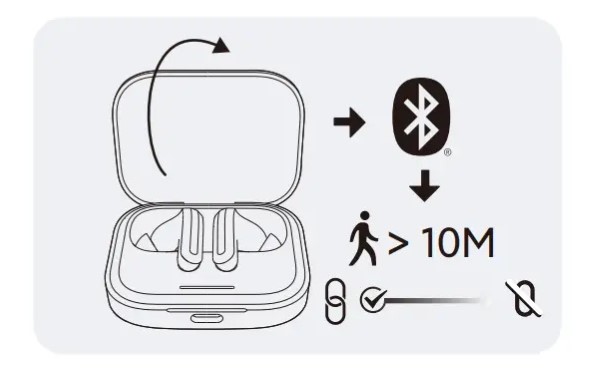 Mở ứng dụng Xiaomi Earbuds và chọn kết nối với tai nghe 