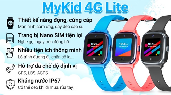 Đồng hồ thông minh trẻ em MyKID 4G LITE