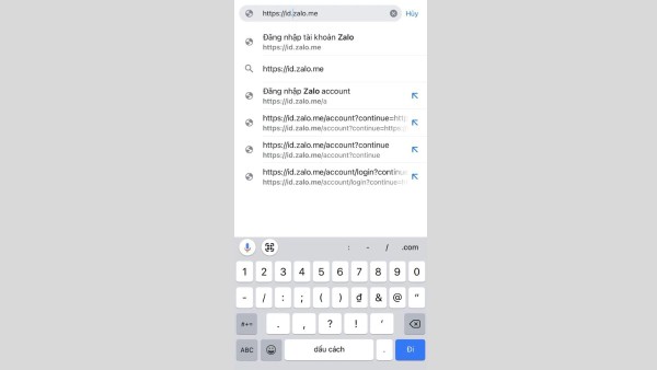 Đăng nhập để sử dụng cùng lúc 2 Zalo trên iPhone