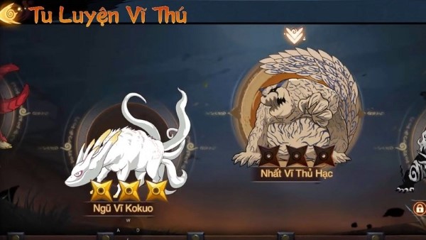 Chế độ tu luyện Vĩ Thú trong game