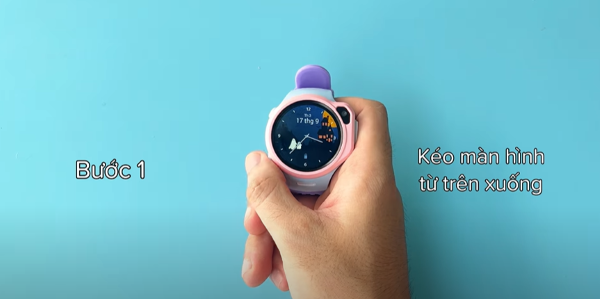 Kéo màn hình từ trên xuống dưới