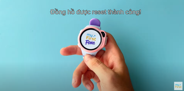 Đồng hồ khi reset thành công