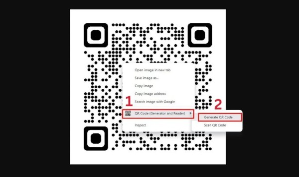 Chọn “Scan QR Code”