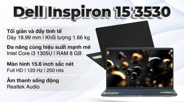 Dell Inspiron 15 3530 (i3-1305U, 8GB, 512GB SSD) 