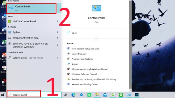 Chọn Control Panel