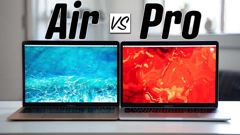 MacBook Pro thường có thiết kế chắc chắn hơn MacBook Air
