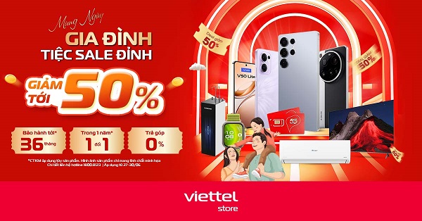 Mừng ngay gia đình, tiệc sale đỉnh