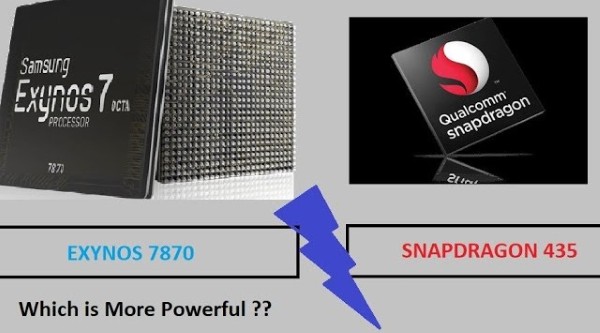 Exynos 7870 so sánh với Snapdragon 435