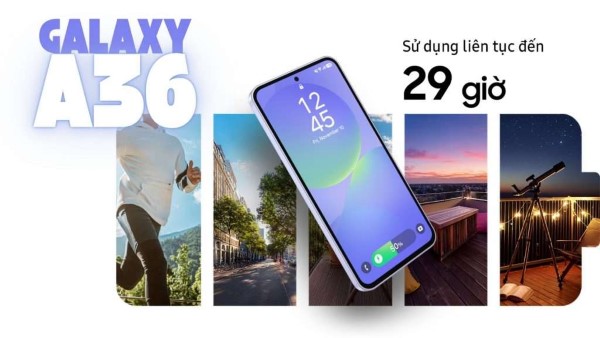 Galaxy A36 có dung lượng pin 5.000 mAh