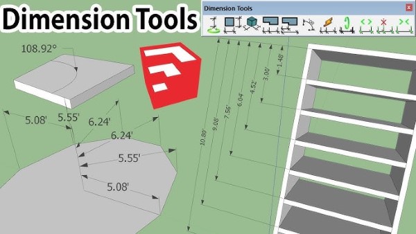 Cách vẽ hình chữ nhật theo kích thước trong SketchUp