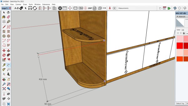 Dùng công cụ Scale để điều chỉnh tỉ lệ hoặc Move để kéo dài các cạnh