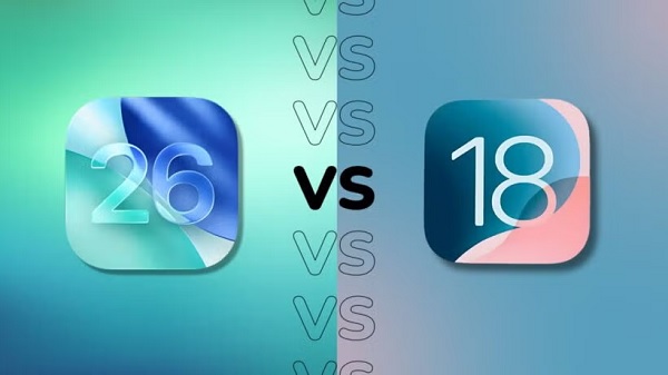So sánh iOS 18 và iOS 26