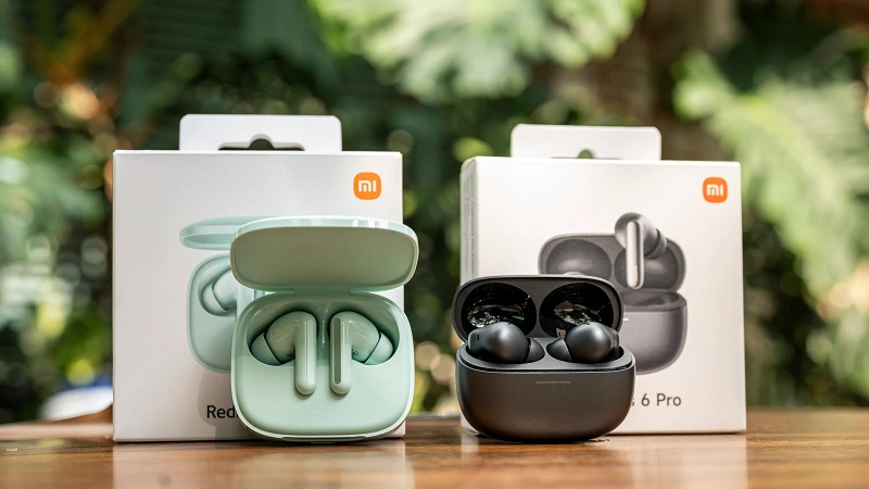 Redmi Buds 6 Pro và Redmi Buds 6 có thiết kế hiện đại, thanh lịch