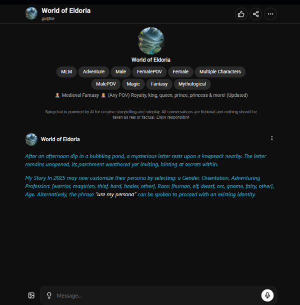 Nhấn vào avatar và bắt đầu trò chuyện