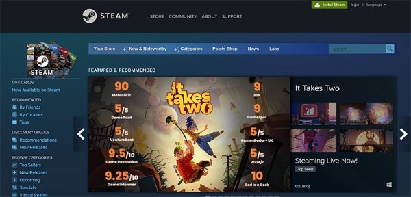 Steam cho phép người chơi dễ dàng sở hữu game bản quyền với giá hợp lý