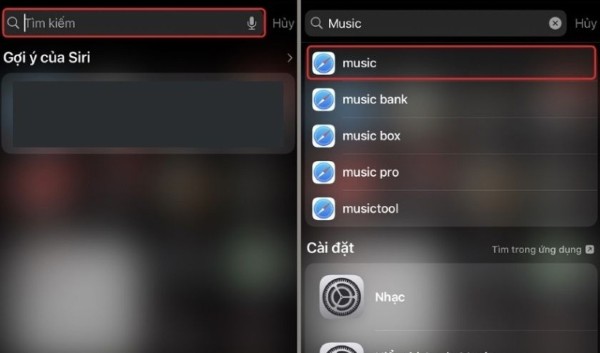 Nhập tên ứng dụng trên thanh tìm kiếm 