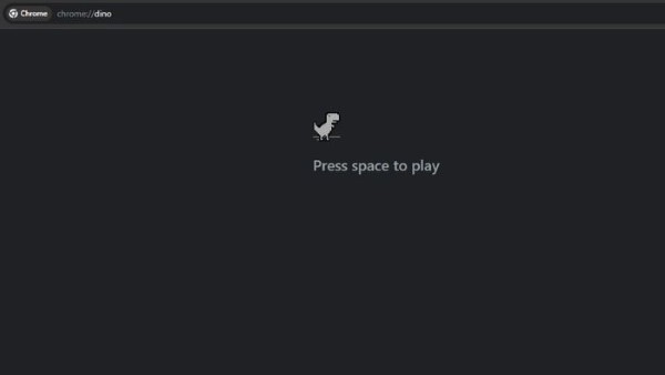 Nhập chrome://dino trên thanh địa chỉ của trình duyệt Google Chrome