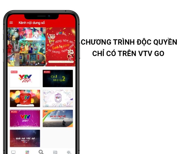 Xem các chương trình chọn lọc và phát hành độc quyền trên ứng dụng