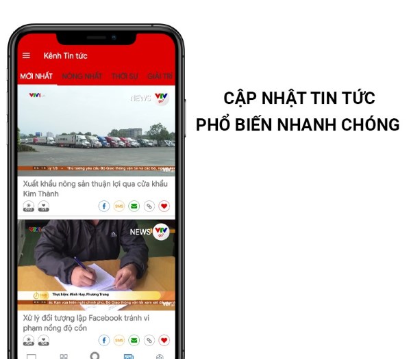 Kênh cập nhật tin tức liên tục theo thời gian thực