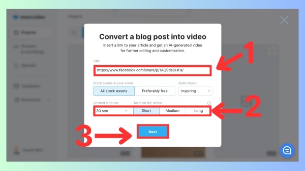 Dán URL bài viết