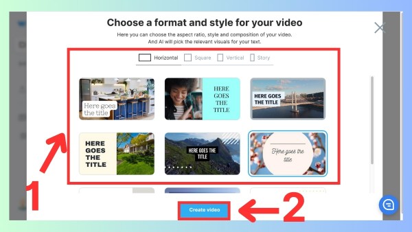 Chọn định dạng khung hình