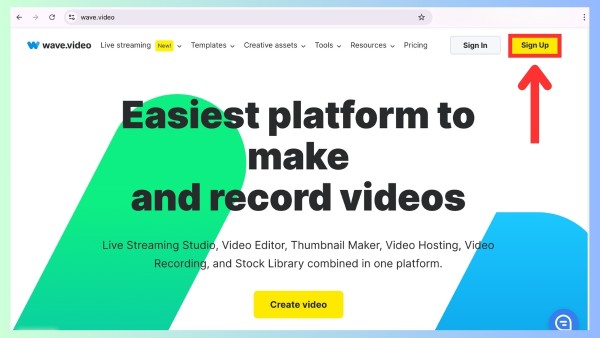  Truy cập trang chủ Wave Video