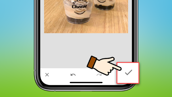 Nhấn dấu tích để hoàn thành