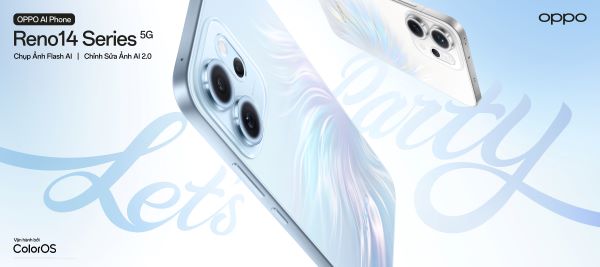 OPPO Reno14 F phiên bản 8GB RAM và 256GB ROM