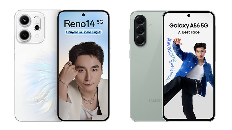 So sánh OPPO Reno14 và Samsung Galaxy A56: Ai sẽ ‘đăng quang’ trong phân khúc tầm trung?