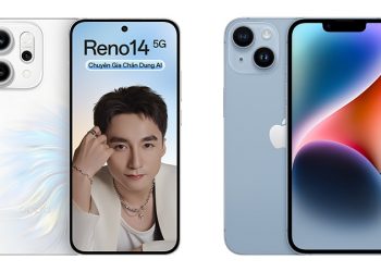 so sánh OPPO Reno14 và iPhone 14