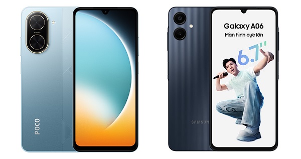 So sánh POCO C71 và Samsung Galaxy A06 4G