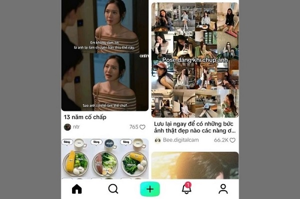 Giao diện của TikTok Notes