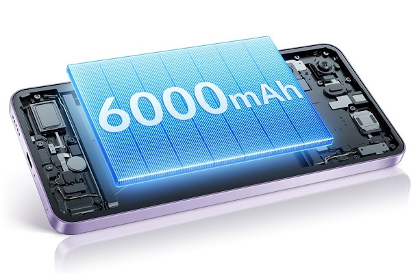 Pin dung lượng lên đến 6.000mAh