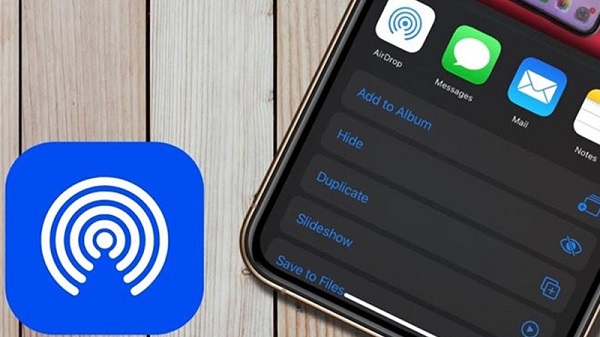 AirDrop cho phép gửi dữ liệu không dây giữa các thiết bị của Apple