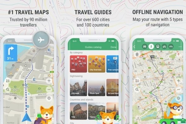 App chỉ đường trên iPhone tên Map.ME
