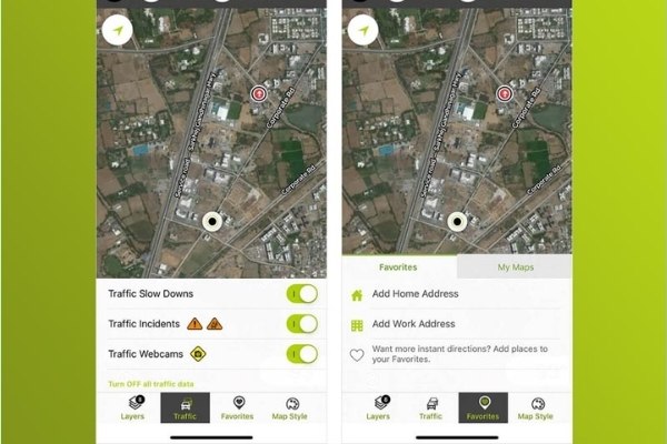 App chỉ đường trên iPhone tên MapQuest