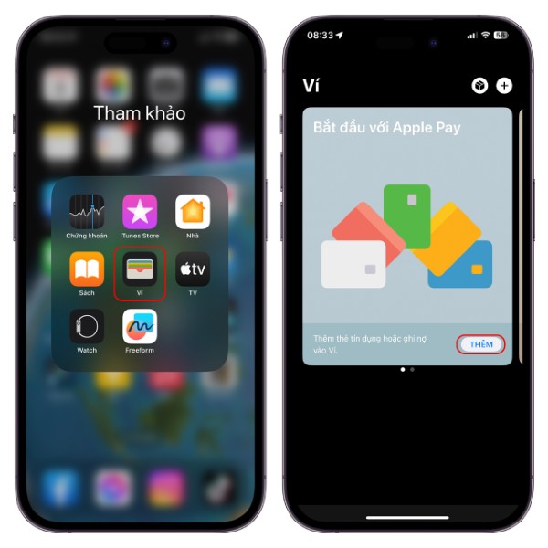 Mở ứng dụng Ví (Wallet)