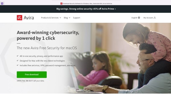 Truy cập vào trang chủ: https://www.avira.com